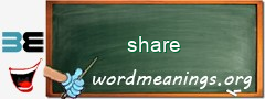 WordMeaning blackboard for share